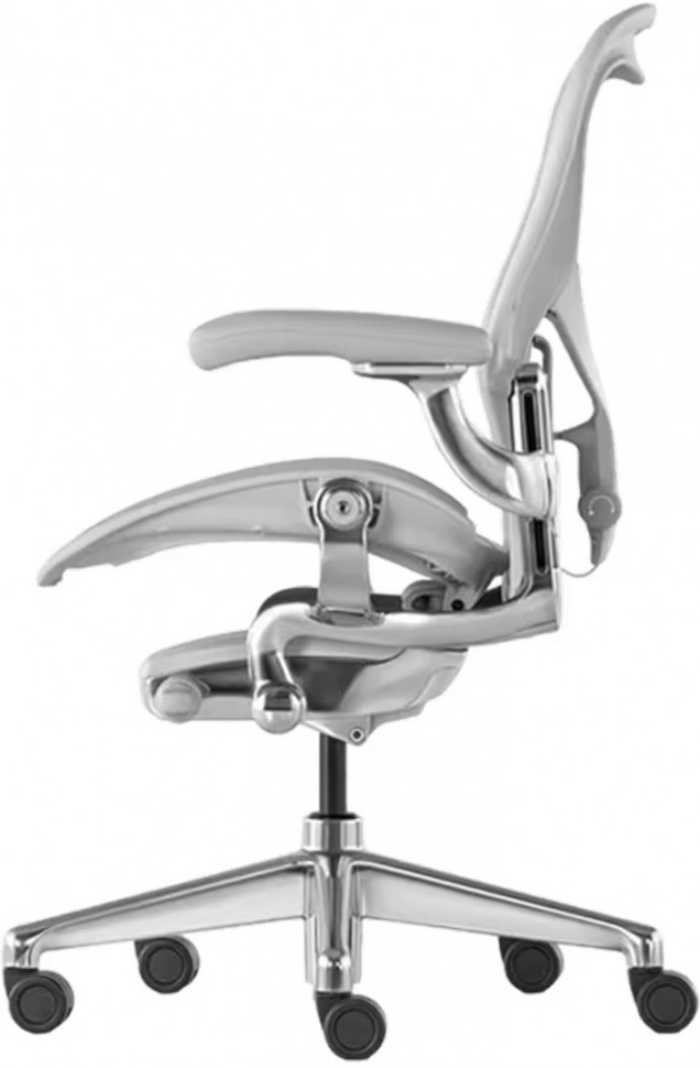 Эргономичное кресло Herman Miller Aeron (цвет Mineral, полированная крестовина)