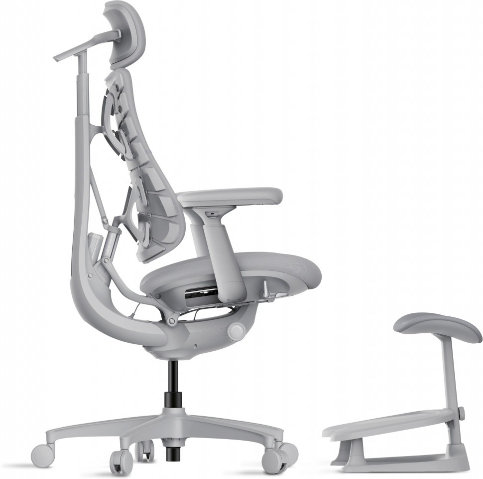 Динамическое эргономичное кресло LiberNovo Omni Dynamic (Space Grey, с подставкой)